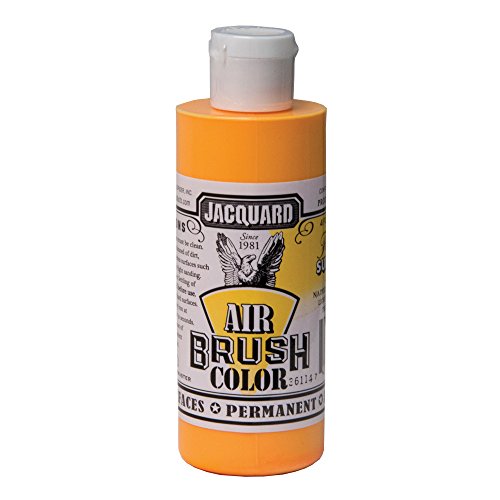 Jacquard Airbrush Color 4Oz Fluorescent Sunburst - color: Fluorescent Sunburst, size: 4 Fl Oz (Pack of 1)