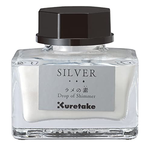 Kuretake ECF163-102 Ink Ink - Cafe Glitter Base Silver - color: Silver/Silver