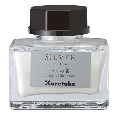 Kuretake ECF163-102 Ink Ink - Cafe Glitter Base Silver - color: Silver/Silver