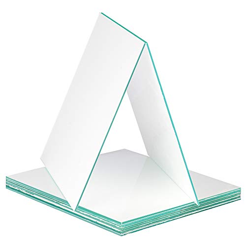 StonyLab Glass Backed TLC Classical Silica Gel Plate, 20 x 20 cm Thin Layer Chromatography Analytical Plate with Silica Gel, Pack of 10