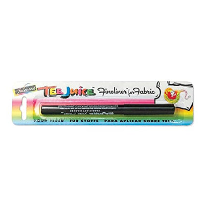 Jacquard JAC-PEN1008 Fine Tee Juice Fabric Marker, Black, Null