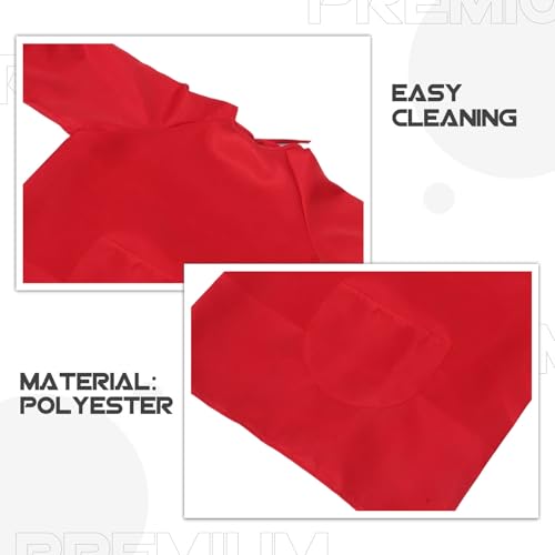 2pcs Long Sleeve Waterproof Painting Aprons with Pocket, Comfortable Polyester Material, Stain Prevention for Cooking and Art Activities, Full Coverage Aprons