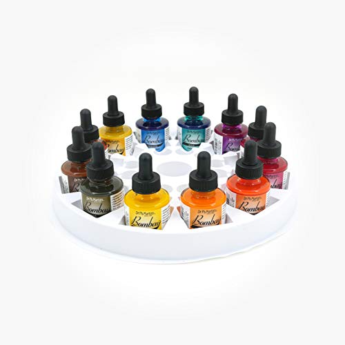 Dr. Ph. Martin's Bombay India Ink (Set 2) Ink Set, 1.0 oz, Set 2 Colors, 1 Set of 12 Bottles