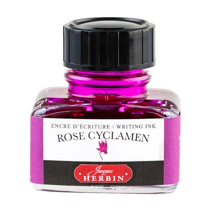 Herbin Fountain Pen Ink - 30ml Bottled - Rose Cyclamen - color: Rose Cyclamen, size: 1 fl oz
