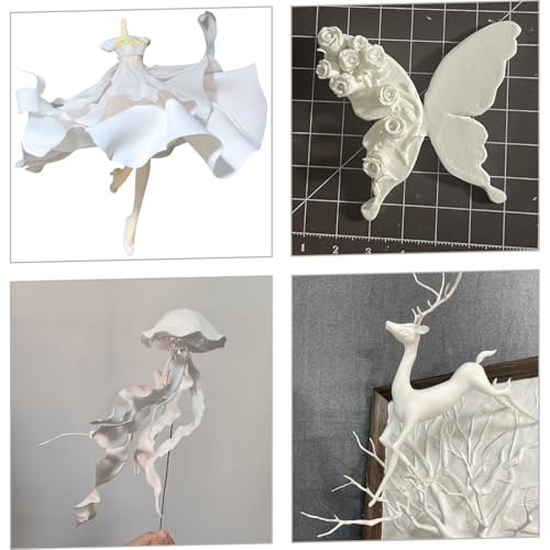 Lightweight Clay - Air Dry Clay, Ultra Light & Soft, Safe & Non-Toxic, Moldable & Flexible, DIY Modeling Clay for Anime Figures, Sculpting, Molding, Creative Art Crafts (White-3 Packs) - color: White-3 Packs
