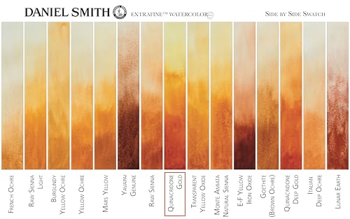 Daniel Smith 284600238 DANIEL SMITH Extra Fine Watercolor 15ml Paint Tube, Quinacridone, Gold - color: Gold