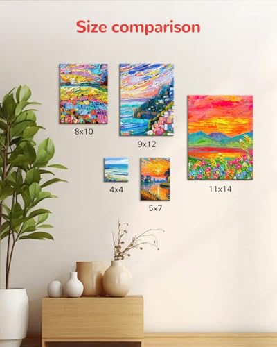 Canvas Boards 36 Pack, 9x12 Inch White Blank Painting Canvas Panels, 100% Cotton Art Supplies for Acrylics Oil Watercolor Tempera Paints - size: 9"x12" - 36pcs