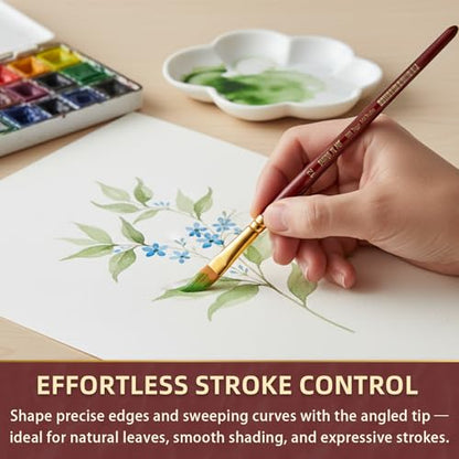 Falling in Art Artist Paint Brush Set, 10 Pcs Special Effect Paint Brushes, Multi-Liner Soft and Resilient Brushes for Watercolor, Acrylic, and Oil Painting
