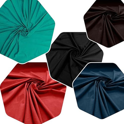 Cotton Spandex Jersey Fabric - 4 Way Stretch - 60" Width Sold by The Yard - Ideal for T-Shirts, Dresses, Athleticwear Apparel (Black, 5 Yards) - color: Black, size: 5 Yards