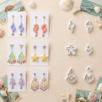 28 Pcs Polymer Clay Cutters & Polymer Clay Tools,Clay Cutters of Four Seasons for Polymer Molds for Earrings Jewelry Making