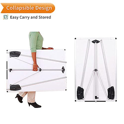 VIZ-PRO Whiteboard Easel, 36 x 24 Inches, Portable Dry Erase Board Height Adjustable With Flipchart Pad - size: 36 x 24 Inches - With Flipchart Pad