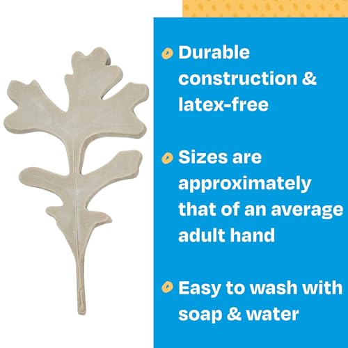 Sax Natures Impressions Leaf Print, Assorted Sizes (Set of 10),Brown