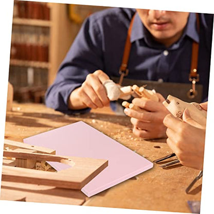 FONDOTIN DIY Rubber Carving Blocks 5-Piece Set for Art Projects 15x10x0.6cm Soft and Smooth Edges for Crafting and Stamping