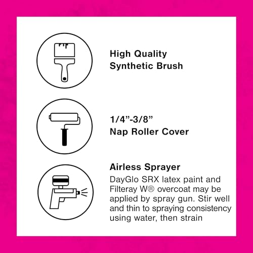 DayGlo Acrylic Latex Filteray UV Clear Coat for use with Screamin' SRX paints, Gallon - style: GA-Gallon