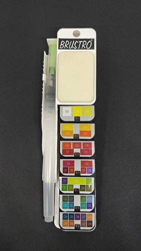 Brustro Artists’ Watercolour Pan (Set of 42) With its Paper, 14 X 21 cm