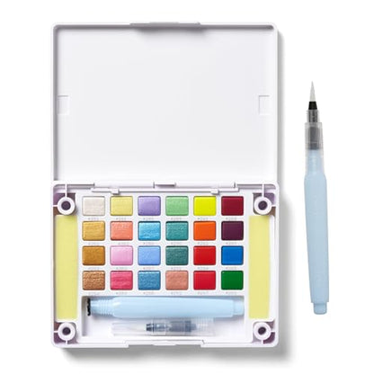 SAKURA Pocket Set Koi Watercolor Kit, 24 Colors Count