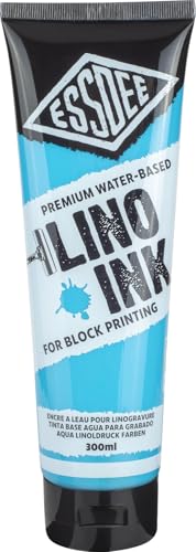 Essdee Block Printing Ink Sky Blue, 300ml - color: Sky Blue