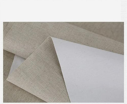 Cotton Canvas Roll, Primed Linen Canvas Roll 0.28-1.08m Wide 5m Long for Acrylic and Oil Painting(Linen 0.98M X 5M) - color: Linen 0.98M X 5M