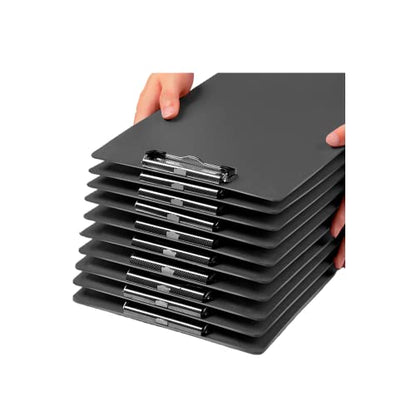 Clipboard Black,Clip Boards Set of 8,Clip Board with Low Profile Clip,A4 Letter Size Drawing Board Sketching Tool,12.5 x 8.75"Hanging File Folders Plastic Folder for Nurses,Students,Office,Women - style: Classic