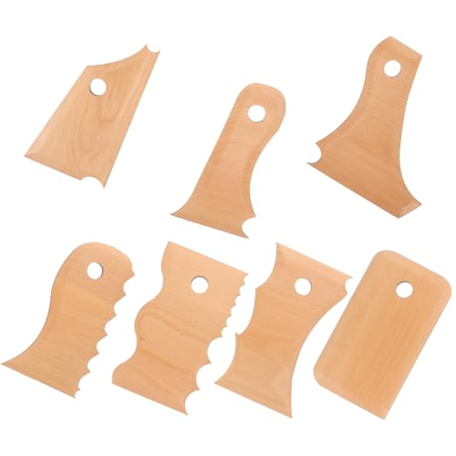 CORHAD 7pcs Pottery Tool Set Clay Sculpting Tools for Trimming Shaping and Carving for Art Projects and DIY Crafts