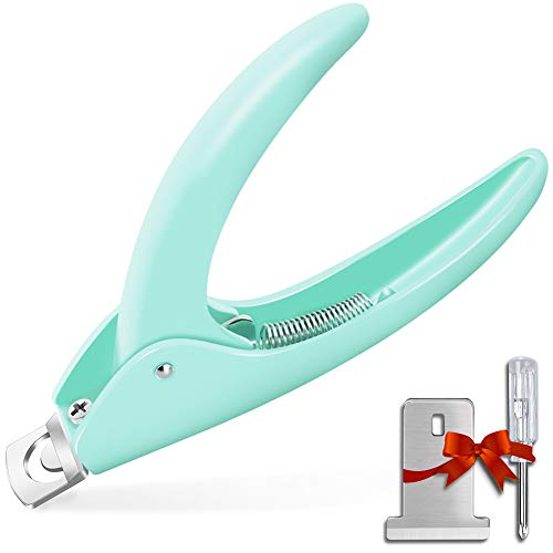 Green Adjustable Artificial Acrylic Fake Nail False Nail Tip Clipper Cutter Trimmer Manicure Pedicure Sharp Blade Clip Tool For Salon Home Nail Art Beauty Design DIY - color: Acrylic Green