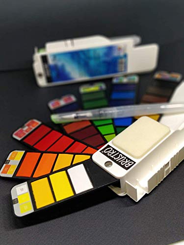 Brustro Artists’ Watercolour Pan (Set of 42) With its Paper, 14 X 21 cm