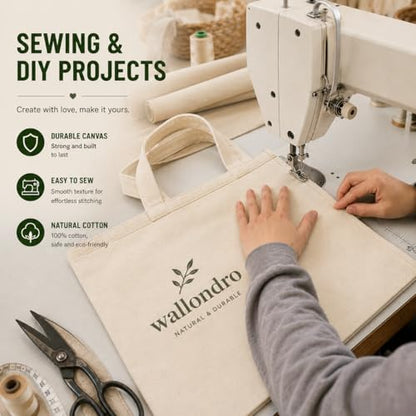 Canvas Fabric, Premium 10oz 100% Cotton Duck Canvas Fabric by The Yard, Heavy Duty Canvas Material for Sewing, Upholstery, Tote Bags, Arts & Crafts & DIY Projects, 3 Yard （60×108 inchs） - size: 3 Yard（60×108 inchs）