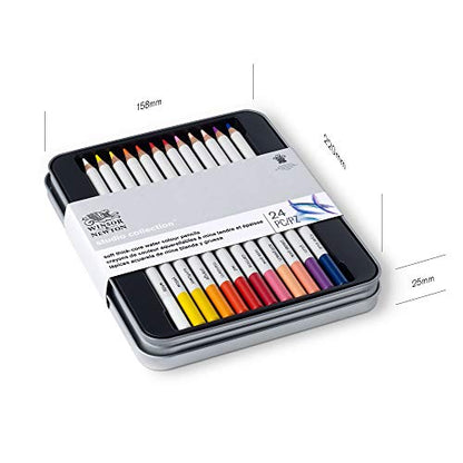 Winsor & Newton Studio Collection Artist Pencils, Watercolor Pencils, Set of 24 - style: 24 Watercolor Pencils