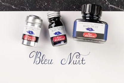 Herbin Fountain Pen Ink 30Ml Bleu Nuit - color: Night Blue, size: 1 fl oz