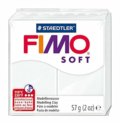 FIMO Soft & Effect Polymer Oven Modelling Clay - 57g - Set of 4 - The Snow & Ice Collection