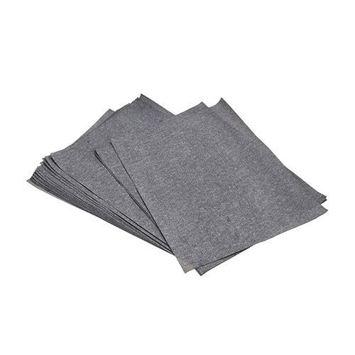 Gadpiparty Graphite Carbon Transfer Paper 25 Sheets for Tracing Drawing and Painting for Artists and Students Gray and Black