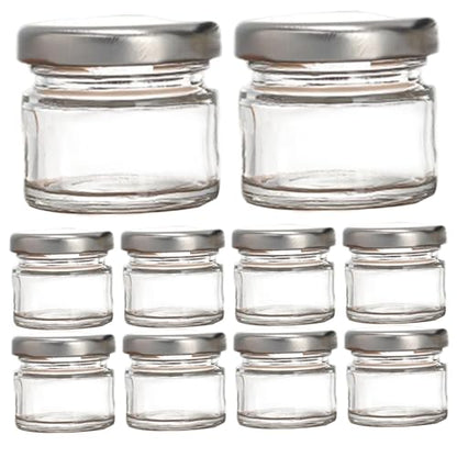 Ink Well for Dip Pen 10Pcs Inkwell Sealed Mini Glass Bottles 25ml Clear Ink Bottle Containers with Screw Lids for Oblique Nib Holder Stand Empty Dip Pen Well Jars