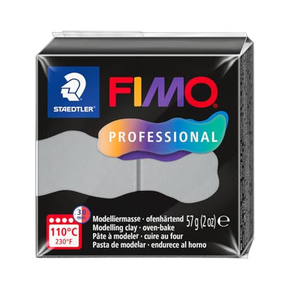 STAEDTLER 8040-80 ST, Modelling Clay Fimo Prof 57 g Dolphin Grey, Standard - color: Fimo Prof Modelling Clay 57g Dolphin Grey