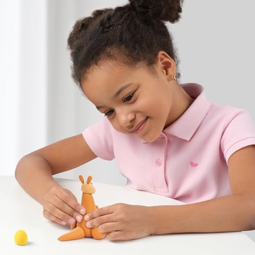 HEY CLAY Set - Colourful Modeling Air Dry Clay Kit for Kids 15 cans and Sculpting Tools with Fun Interactive Instructions App - Children 3+ (Australian Animals) - style: Australian Animals