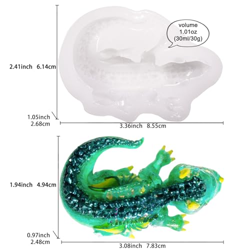 Resin Mold Wing Dragon for Epoxy, Plaster, Ceramic, Polymer Clay, Concrete, Cement Casting 3inch - color: Forest Dragon