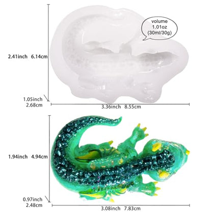 Resin Mold Wing Dragon for Epoxy, Plaster, Ceramic, Polymer Clay, Concrete, Cement Casting 3inch - color: Forest Dragon