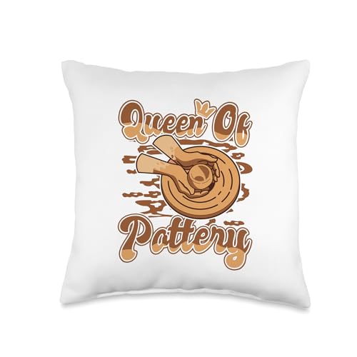 Professional Pottery Aprons Love Kit Tools Gifts Queen Pro Wheel Hobby Lover Pottery Throw Pillow, 16x16, Multicolor - size: 16x16