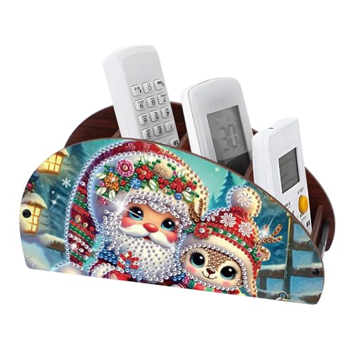 Christmas Diamond Painting kits Organizer Box, Diamond art DIY Santa Claus Special Shape Diamond Partial Mosaic Handmade Making Kit Organizer Box, Home Dining Living Room TableTop Art Decoration - color: Santa Claus