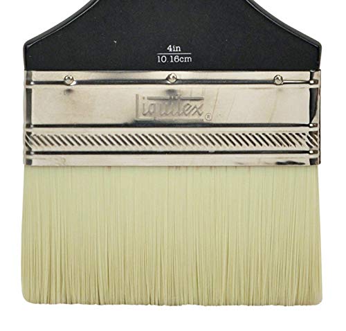 Liquitex Professional Freestyle Large Scale Brush, Broad Flat/Varnish, 4inch, Short Handle - size: 4", style: Large Scale Broad Flat/Varnish, Short Handle