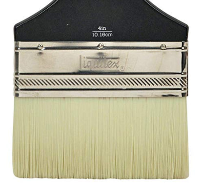 Liquitex Professional Freestyle Large Scale Brush, Broad Flat/Varnish, 4inch, Short Handle - size: 4", style: Large Scale Broad Flat/Varnish, Short Handle