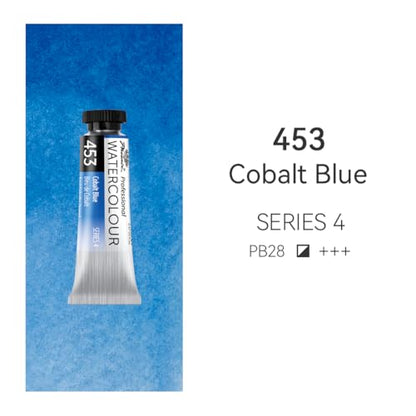 PHOENIX Professional Watercolor Paint Single Tube - 0.47 Fl Oz / 14ml - Cobalt Blue - color: Cobalt Blue, size: 0.47 Fl Oz (Pack of 1)