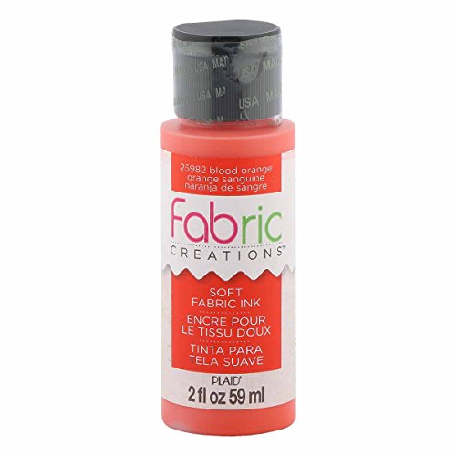 Fabric Creations Fabric Ink in Assorted Colors (2-Ounce), Blood Orange - color: Blood Orange
