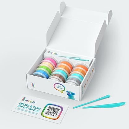 HEY CLAY Dog Story - Air Dry Clay Kit with Interactive App for Kids & Tweens, Modeling Clay and Crafts Set for Kids Ages 6 to 10 - style: Dog Story