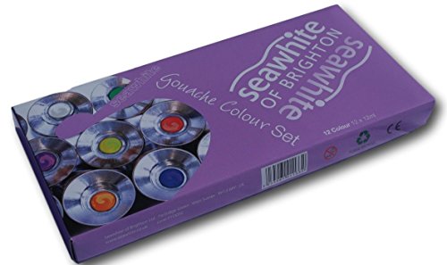 Starter Gouache colour paint set, 12 colours each 12ml