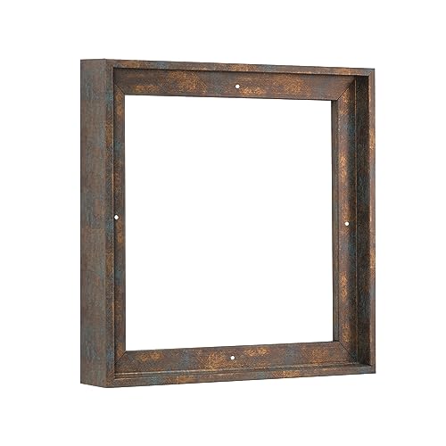 Pixy Canvas Floater Frame 4x4 for 1-1/2 (1.5) inch Deep Canvas Paintings/Canvas Prints/Wood Canvas Panels/Wall Art/Wall Decor/Home Decor/Artwork (Rusty Blue, 4 x 4 inch, Square) - color: Rusty Blue, size: 4 x 4 inch