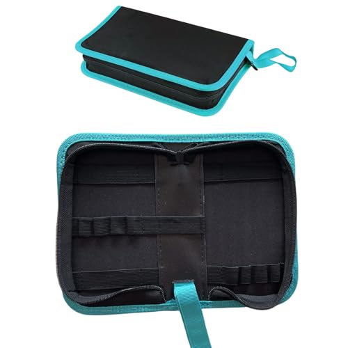 BLIRITEL Tool Bag Organizer, Oxford Tool Case Hardboard Kit, Portable Small Tool Pouch with Zipper, Handheld Screwdriver Pouch Tool Kits Organizer for Carpenter Mechanic (CASE ONLY） (S) - size: S