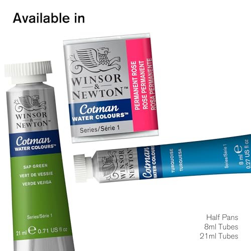 Winsor & Newton Cotman Watercolor Paint, 8ml (0.27-oz) Tube, Intense Phthalo Green - color: Intense Phthalo Green, style: 0.27-oz Tube
