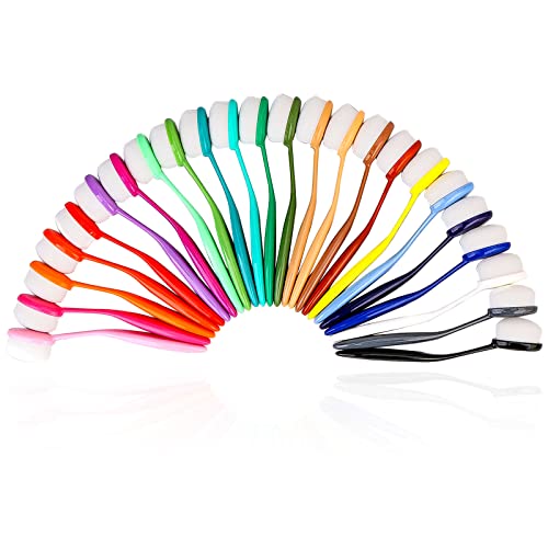 Yoseng 24 pcs Ink Blending Brushes for Card Making,0.85 Inches Brush Heads | Soft Pure White Bristles,Color-coded Handles,Easy Ink Blending,for Scrapbooking,Stamping,Stenciling,Artists & Crafters - color: 24 Color