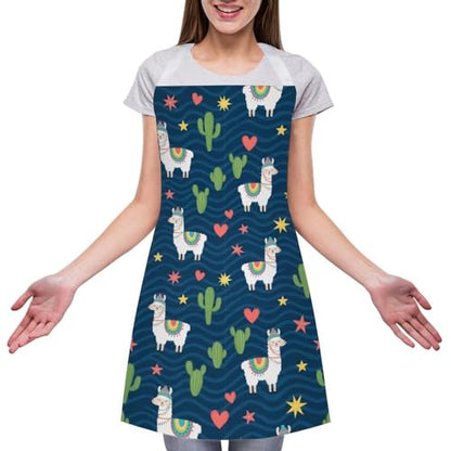 Cooking Apron for Adults with Pockets, Waterproof Oil Resistant Bib for Kitchen Restaurant BBQ Baking - color: Style (338)