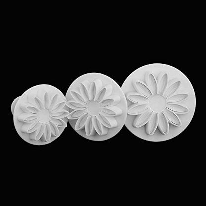 33 Piece Fondant Cake Cookie Plunger Cutter Sugarcraft Flower Leaf Butterfly Heart Shape Decorating Mold DIY Tools